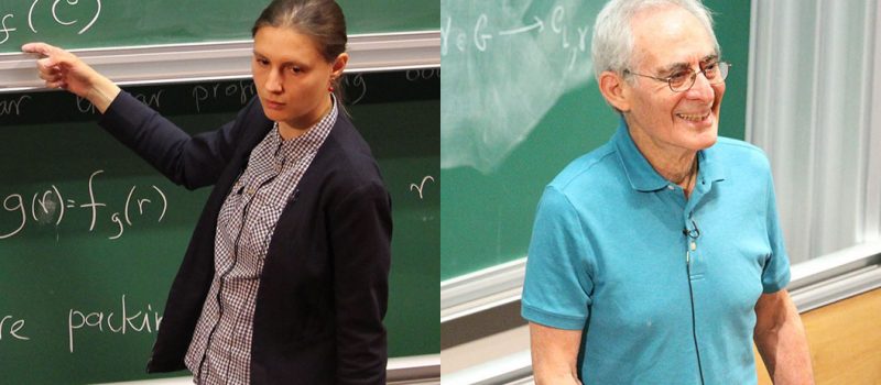 Maryna Viazovska and Barry Mazur