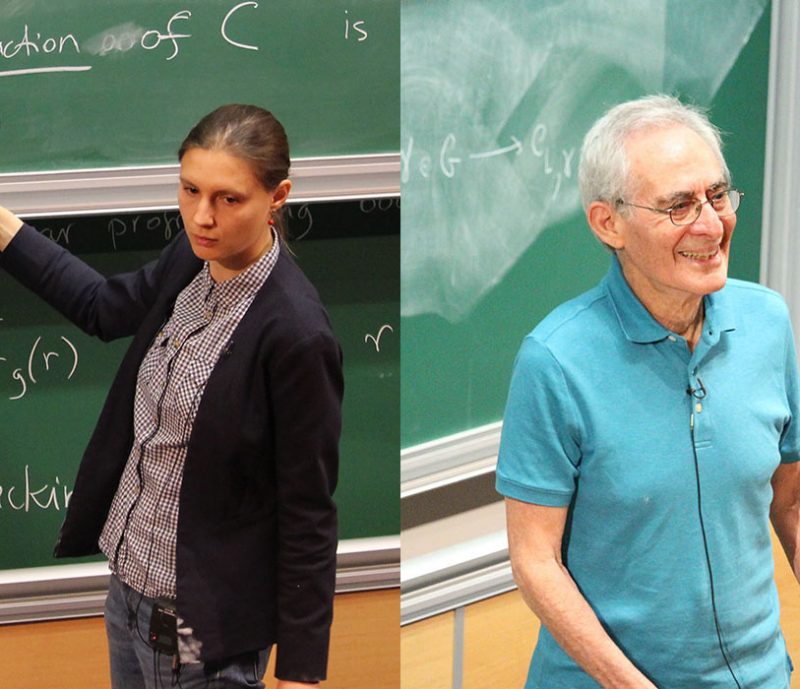 Maryna Viazovska and Barry Mazur